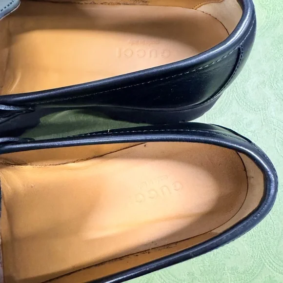Gucci Black Leather Women's Chunky Loafers - Picture 10 of 11